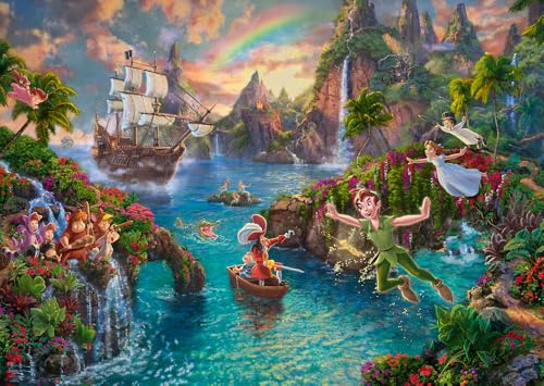 Schmidt, Thomas Kinkade: Disney Peter Pan Puzzle -1000pc, Puzzle, Ages 12+, 1 Players