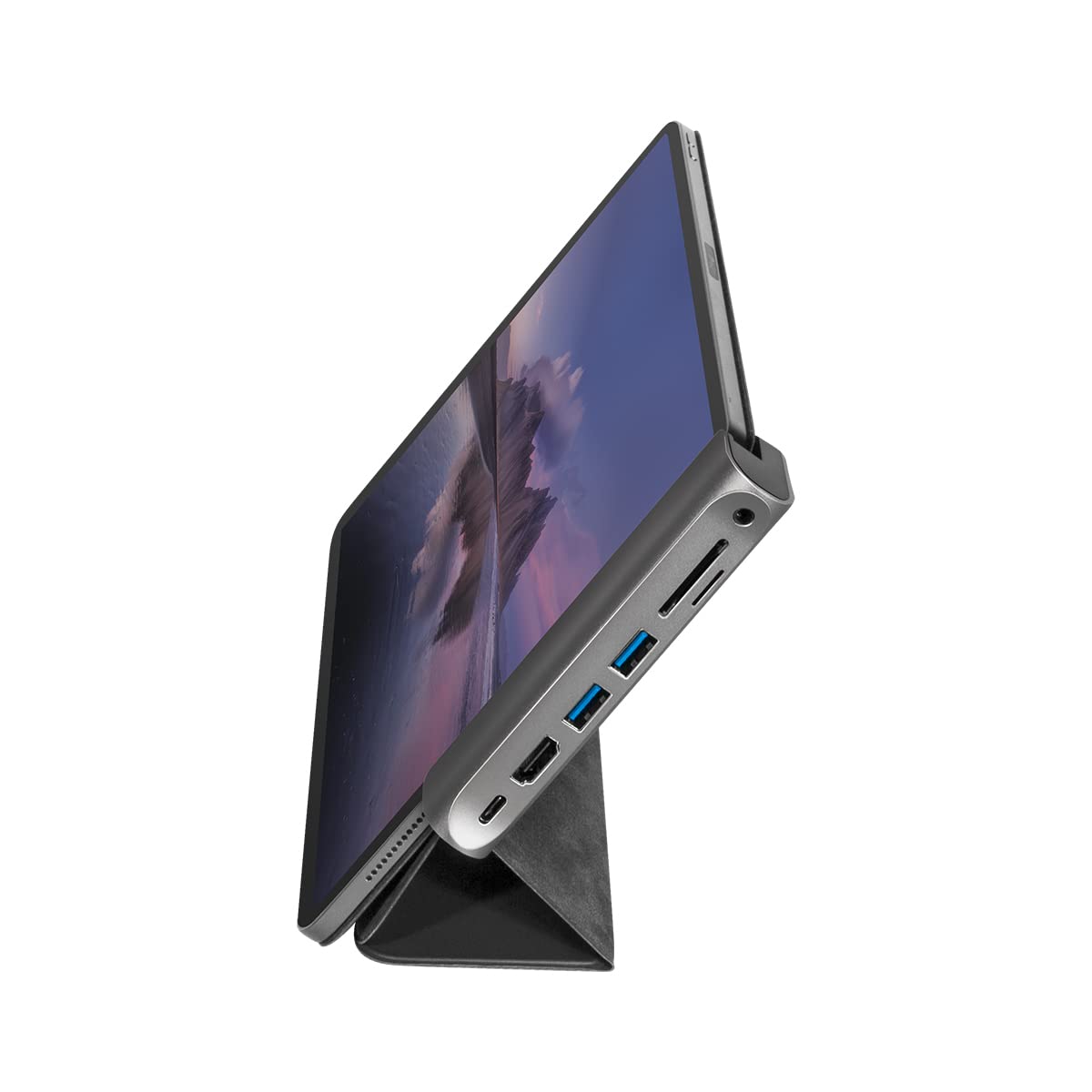 LogiLink UA0385 - USB 3.2 Gen 1 stacja dokująca do iPad Air, iPad mini i iPad Pro, 7 portów, USB-C PD, srebrna/czarna