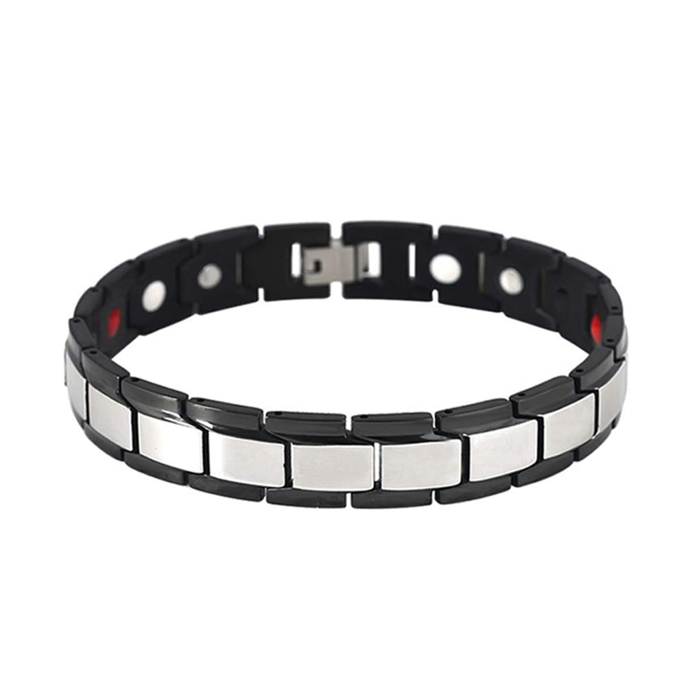Armband Titan Stahl, Bio-Elemente Therapeutische Energieheilung, Schmerzlinderung, Valentinstag, Black