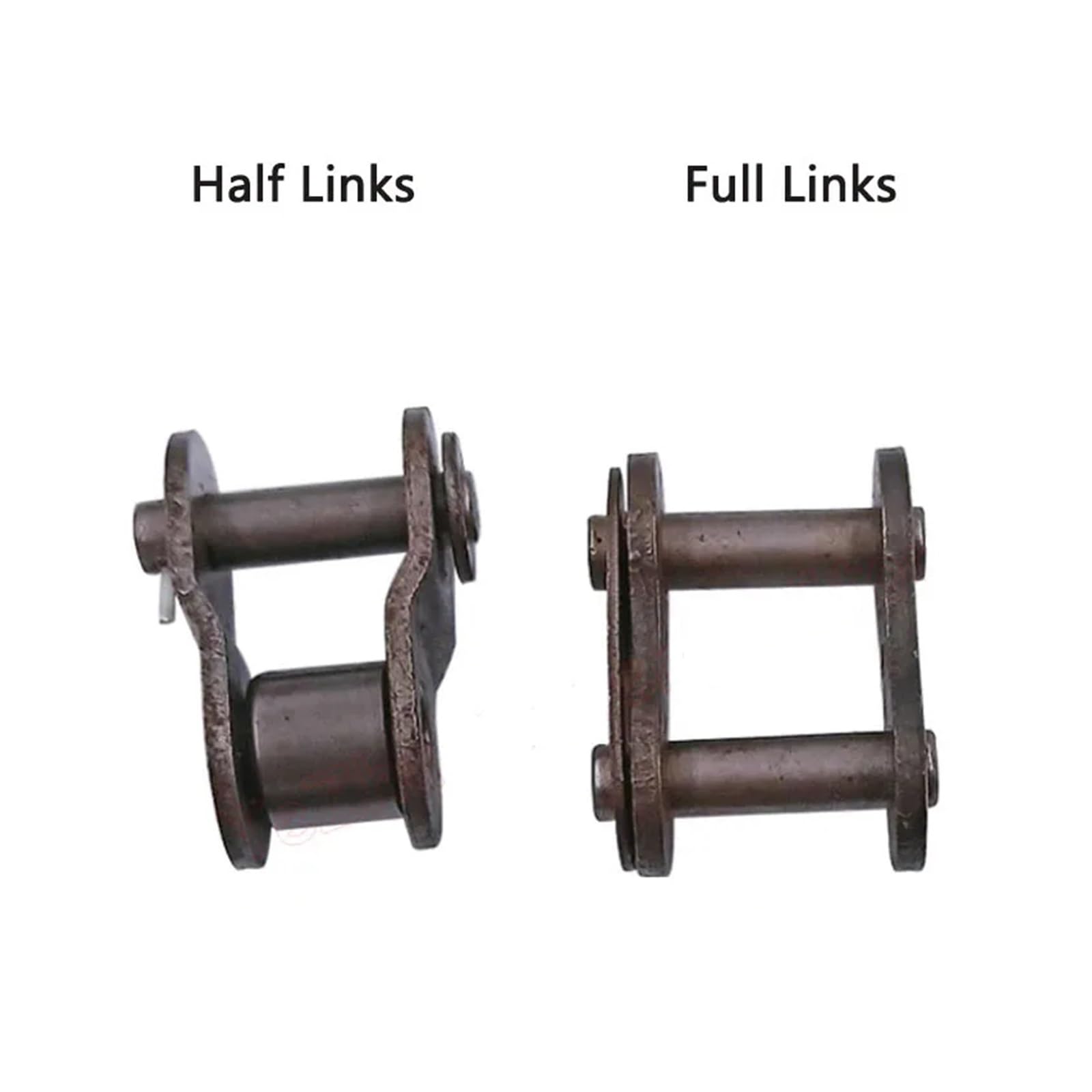 Cadena de rodillos, 2PCS 08A-1 Conector eslabones una sola fila Paso cadena transmisión industrial 12,7 mm for piñón 08A 1,5 M(Cadena, M)(Roller Chain 1.5M)