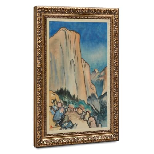 Impression sur toile El Capitan de Chiura Obata pour un salon style épuré