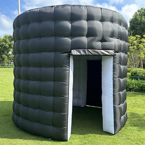 Rotating Cabina De Fotos Inflable De 360 ​​grados, Cabina De Fotos Inflable Redonda De 10 Pies Con LED De 360 ​​grados Y Soplador, Carpa De Cabina De Fotos Portátil De 16 Colores Para Bodas, Fiestas