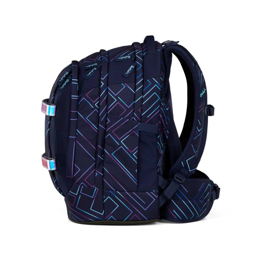Satch Set Mochila Purple Laser Artículos Escolares Unisex Poliéster Reciclado Multicolor