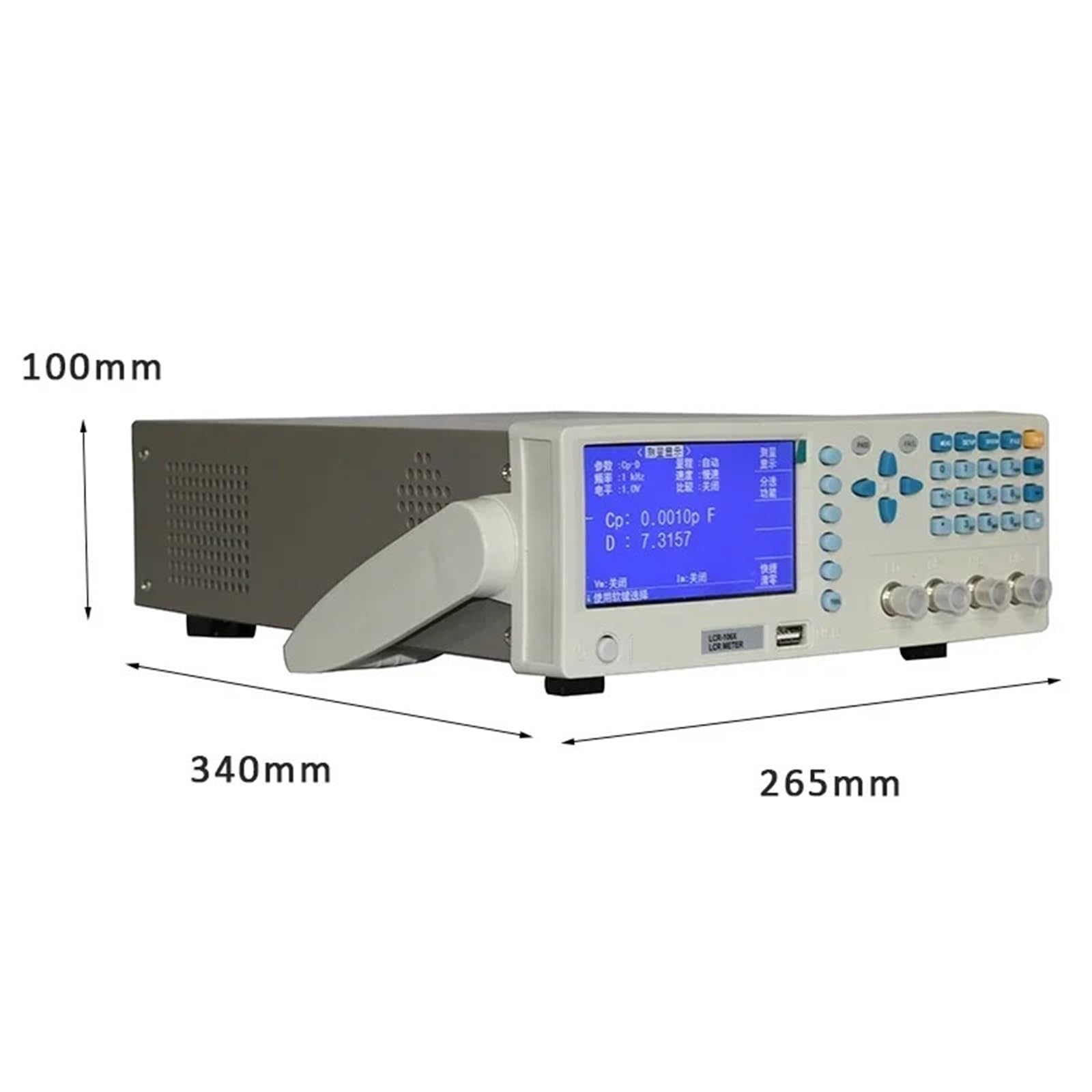 Medidor de ESR LCR con pantalla LCD y procesador núcleo 32 bits precisión LCR-106X, comprobador puente digital, medidor China 200 KHz Diagnóstico de distribución de energía