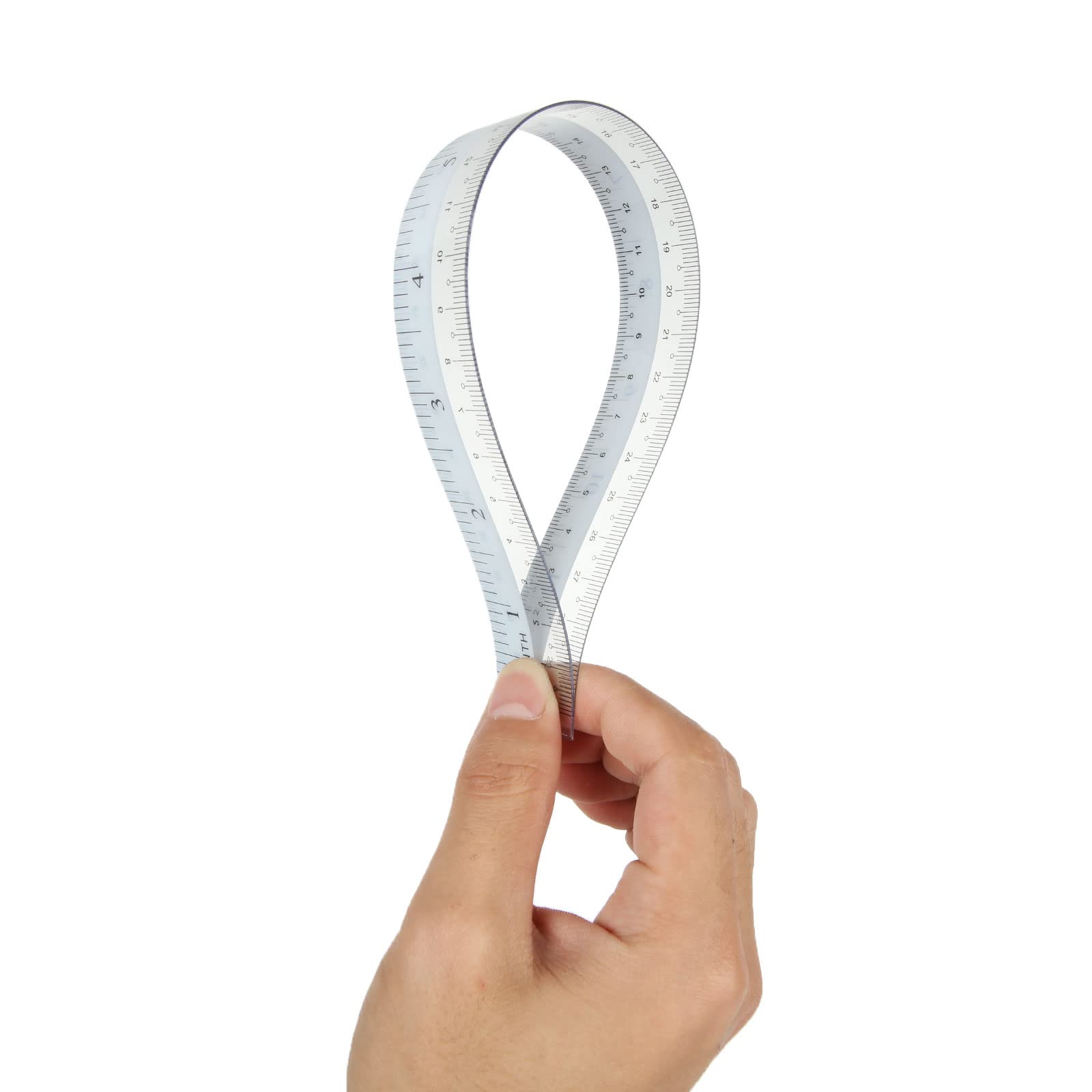 Aconnet 36 Pack Clear Flexible 12 Inch Plastic Shatter Resistant Straight Ruler with Inches and Centimeters for Student, Teacher, School, Office and Home Use - Image 5