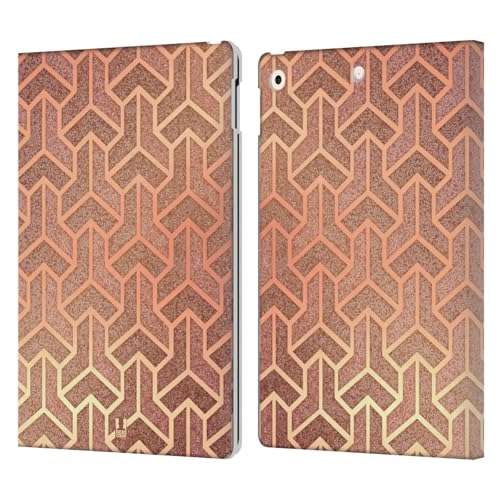 Étui portefeuille iPad 10.2 art déco pour travailler au café ou voyager en train
