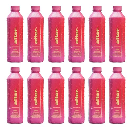 AFTER Electrolyte Drink, Strawberry & Watermelon Flavor, Electrolytes Hydration Drink, 12 Pack, 16.9 fl oz Bottles