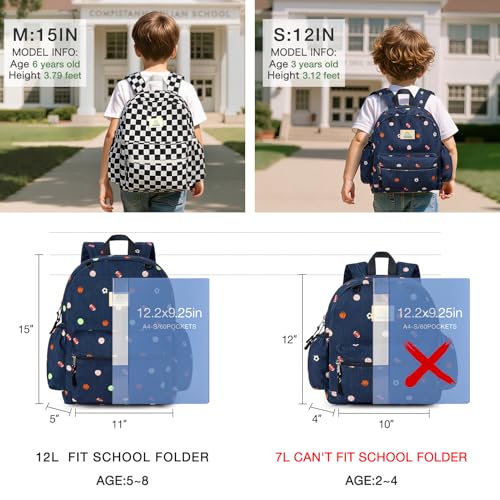 Image of STEAMEDBUN Corduroy Toddler Backpack for Boys 2-4: Kids backpack for Boys Girls - 12 inch Preschool Kindergarten Backpacks