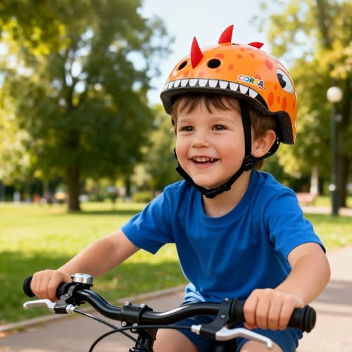 Image of Toddler Kids Bike Helmet, Adjustable and Multi-Sport, 3 Sizes for Ages 1-2-3-5-8-14 Years Child Infant Boys Girls
