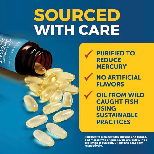 Viva Naturals Omega 3 Fish Oil Supplement for Women and Men - 2500 mg Triple Strength Fish Oil per Serving with Omega 3 Fatty Acids Including EPA, DHA DPA - 90 Pescatarian-Friendly Softgels - image 7