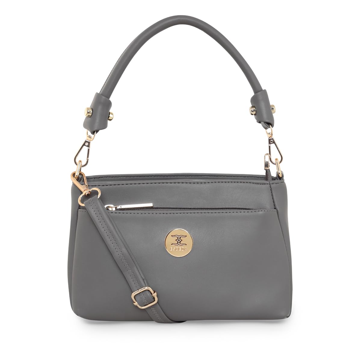 ESBEDA Grey Color Medium Puller Solid Slingbag For Women (B0CMD3GJZL) Amazon Price History, Amazon Price Tracker