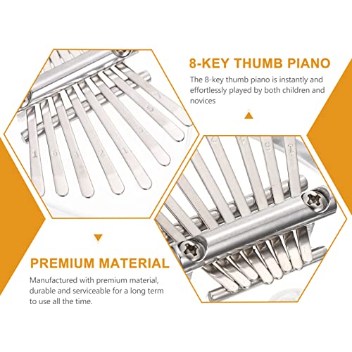 BIENKA Acrylique Kalimba Pouce Piano Clair Doigt Piano 8 Tons Kalimba Piano Mini Coeur Pouce Piano Mélomane Cadeau for… - Les Beatles, Paul McCartney, John Lennon, RIngo Starr, George Harrison BIENKA Acrylique Kalimba Pouce Piano Clair Doigt Piano 8 Tons Kalimba Piano Mini Coeur Pouce Piano Mélomane Cadeau for… – Image 5