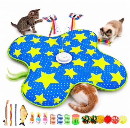 Interactive Cat Toys for Indoor Cats,Automatic 3-in-1 Hide and Seek