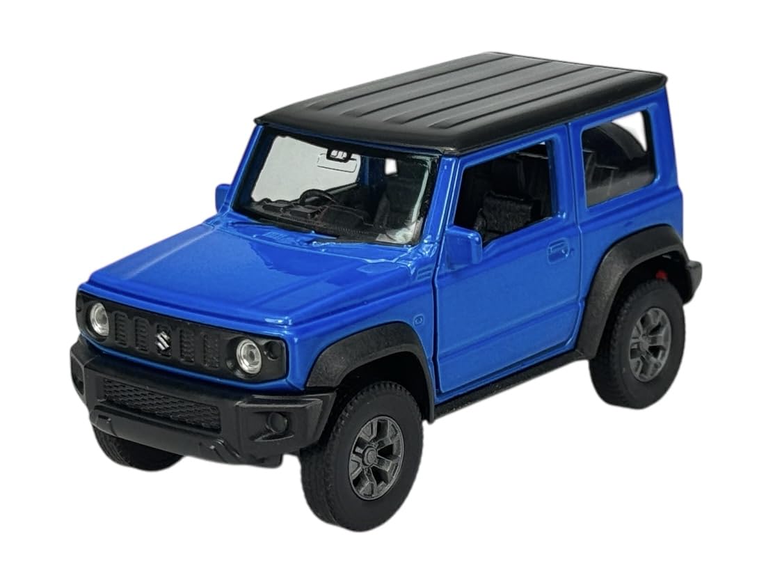 Welly Model Car Compatible with 2018 Suzuki Jimny 4 Blue 1/34-1/39 Metal Model Car Die Cast New in Box 43810