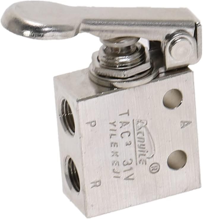Air Valve, Toggle Switch, Mechanical Valve TAC2-31V 1/8"" Thread 2 Position 3 Way Spring Return Lever Pneumatic Valves Fittings