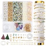 OTYMIOW 1680PCS Bracelet Perlage et Bijoux Bracelet Kit Bijoux Creation Adulte Kit Perles pour Bracele Adulte pour Création Fabrication de Colliers, Fabriquer pour Bracele et Bijoux pour Adultes