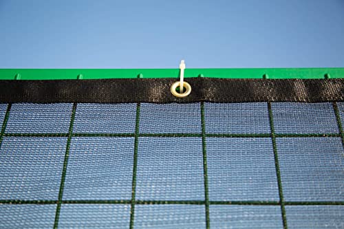 Windscreensupplyco (20 Ft X 24 Ft) Heavy Duty Black Knitted Mesh Tarp With Grommets 60-70% Shade Use For Shade, Green House, Garden, Canopy, Pools, Dump Truck #TOP6