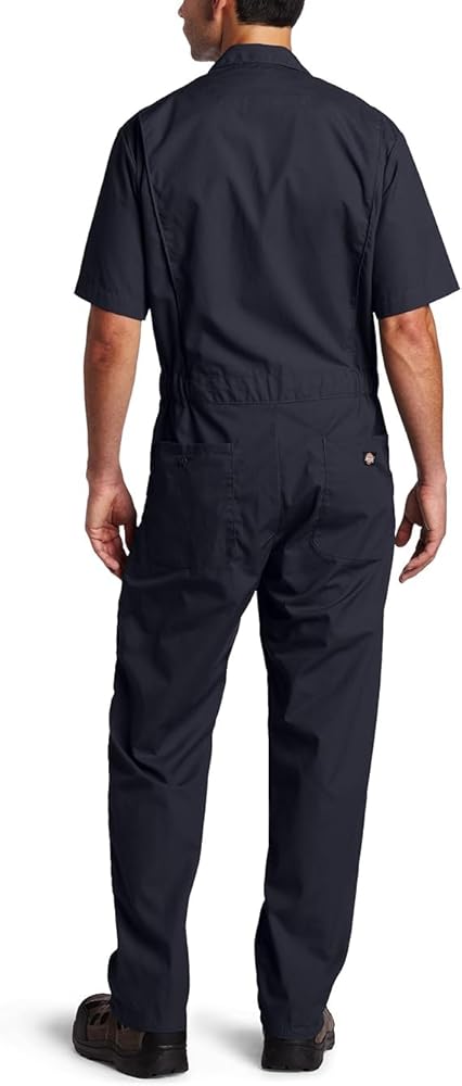 Dickies Men's Short-Sleeve Coverall, Dark Navy, Small Short
