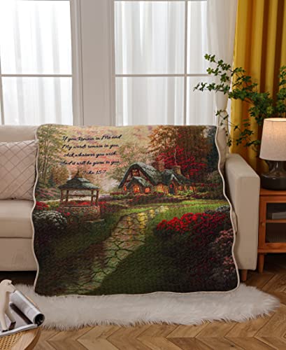 Virahbellaquiltedthrowblanket50x60makeawishcottagelightweightthrowquiltgreatforloungersextrabeddingbeautifulinspirationalthemedblanket  Urban Country Home Decor Virah bella quilted throw blanket 50 x 60 make a wish cottage lightweight throw quilt great for loungers extra bedding beautiful inspirational themed blanket  urban country home decor