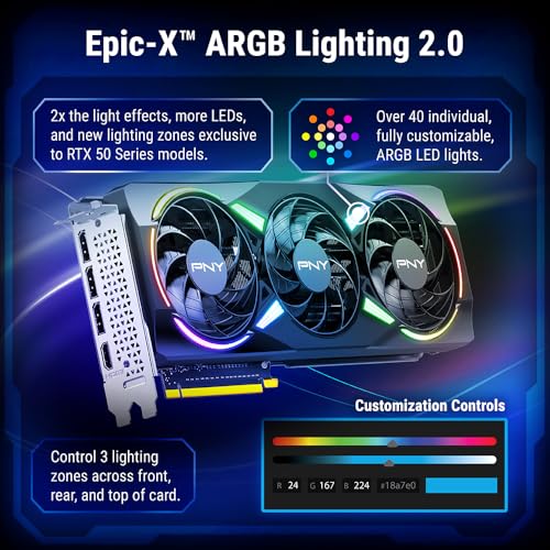 Scheda Grafica GeForce RTX™ 5070 12GB ARGB OC DLSS 4 Tripla Ventola - Scheda video - Immagine 1