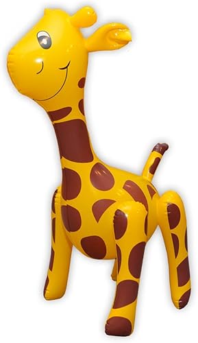 Miniatura 7 de Merrimax - Lindo juguete inflable de animales para niños - Decoraciones de cumpleaños de animales de granja, decoraciones de fiesta temática de