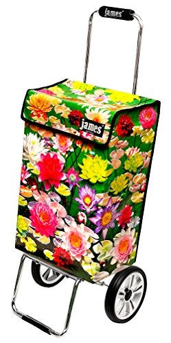 james® Einkaufstwagen Design Lily Deluxe, moderner Einkaufstrolley, bunter Lifestyle Trolly, Rollkoffer, 40kg Tragkraft… – Bild 3