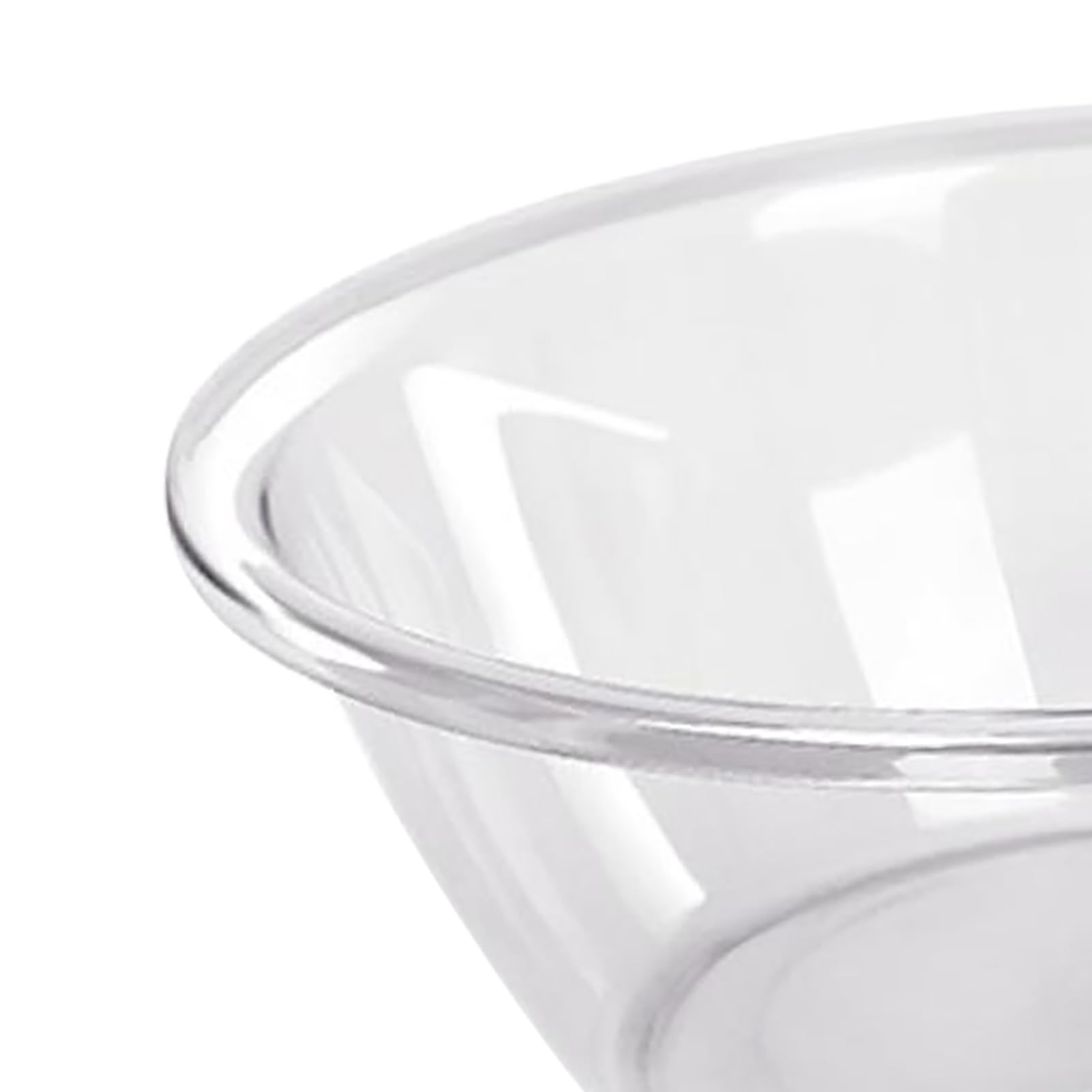 Pilipane Bassin Transparent Multifonction épais Rond en Pet pour Usage Domestique, Design Compact et matériau sûr adapté à Divers Besoins domestiques. (Groß klar)