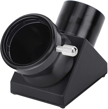 1.25'' Mirror Star Diagonal,90 Degree Black Erect Image Lens Astronomical Telescope Universal Accessories with Screw Fixation,for Telescope