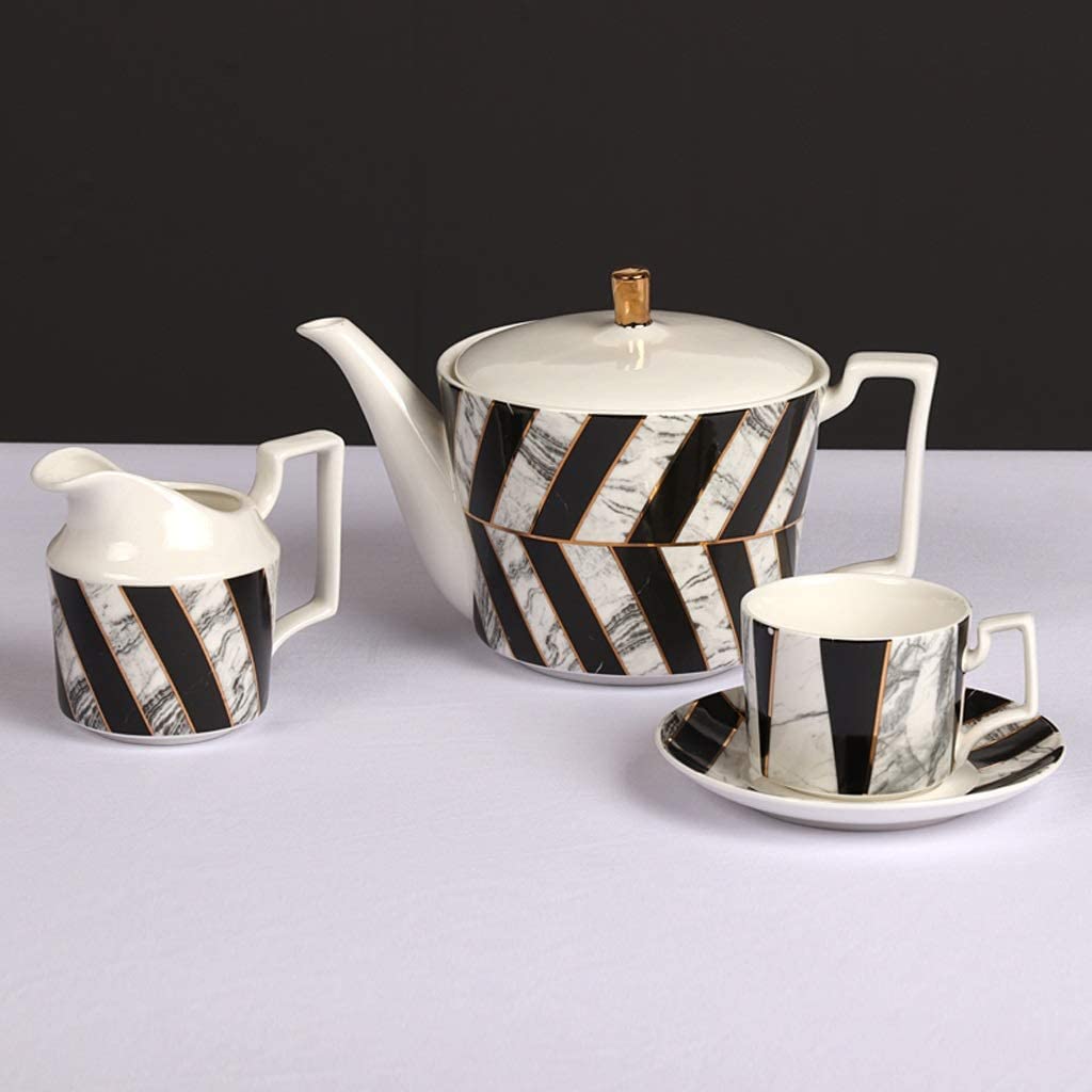 Zestaw do Herbaty Zestaw na Herbatę Zestaw Ceramicznych Filiżanek Do Herbaty 4 Szt. Filiżanka Do Herbaty I 4 Spodki Z Mlekiem I Cukiernica Do Domu I Biura Zestaw Do Parzenia Kawy I Herbaty Zestaw Do I