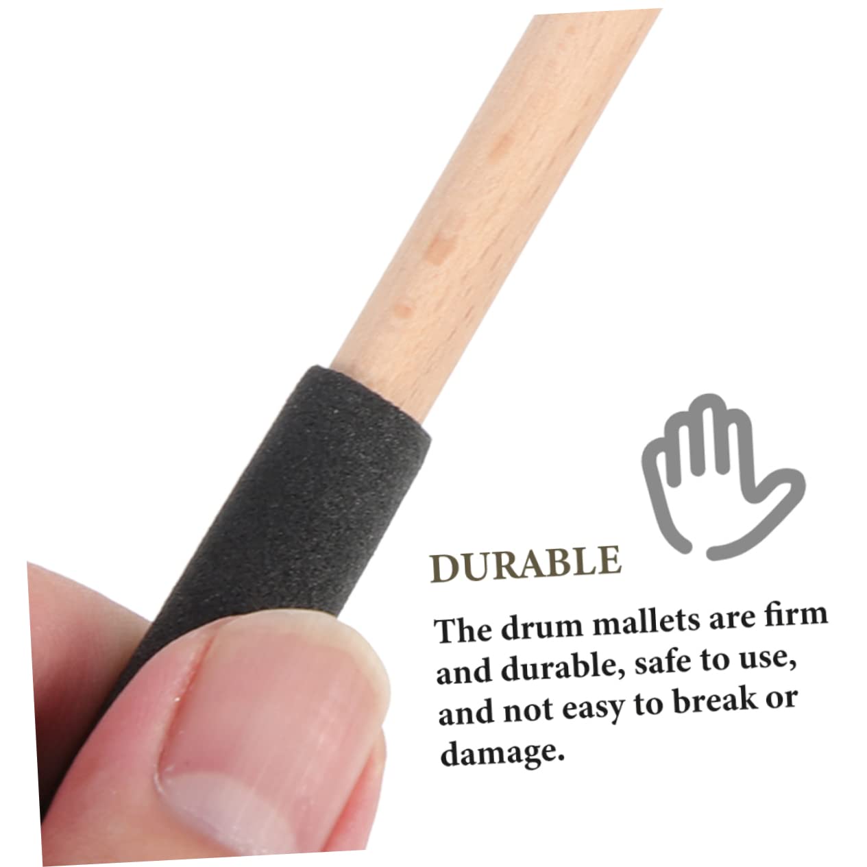 ibasenice 6pares Mallets De Percusión Para Xilófono y Marimba De Baquetas De Mango Accesorios Para Instrumentos De Percusión