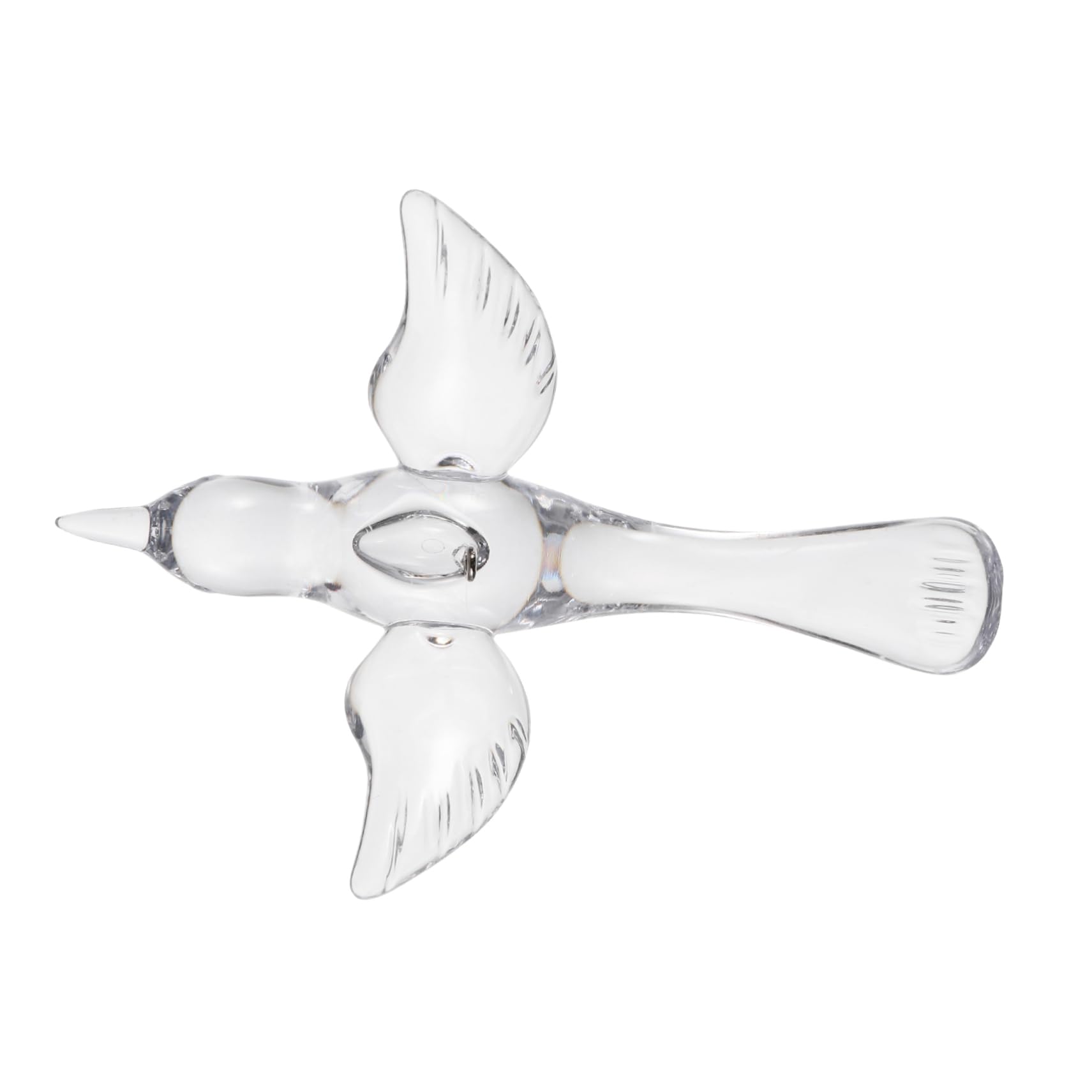 GARVALON 1pc Sky Hanging Bird Hummingbird Glass Ornament Glass Bird Statue Bird Decorative Ornament Crystal Dining Room Table Decor Creative Bird Pendant Household Acrylic Window Decoration