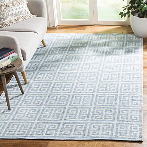 Tapete SAFAVIEH Montauk Colección 4' x 6' Azul Claro y Marfil miniatura 1