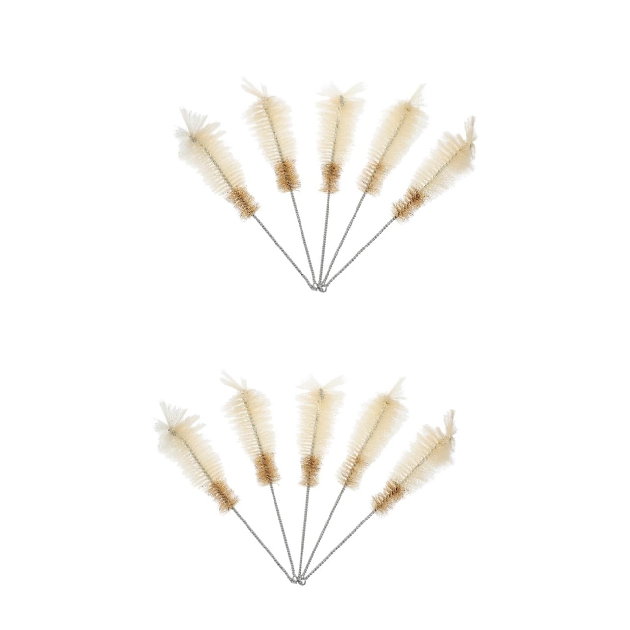 STOBAZA 2sets 5pcs Nylon Laboratory Flask Brush for Cleaning Erlenmeyer and Boiling Flasks Comfortable Use Convenient Loop Materials Long Lasting for Chemical Experiments 5pcs*2