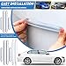 Tallew Cabinet Door Bumper Clear Silicone Door Stopper Wall Protector Car Anti Collision Adhesive Automotive Bumper Guards for Car Drawers(6 Pieces)