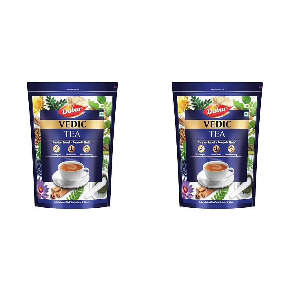 Dabur Vedic Tea - 950 gm (Black Tea), Chai Handpicked From Assam, Nilgiri & Darjeeling, Soulful Aroma & Rich Taste, Premium Tea Loose Leaves (Pack of 2) (B0DC6G9D6N) Amazon Price History, Amazon Price Tracker