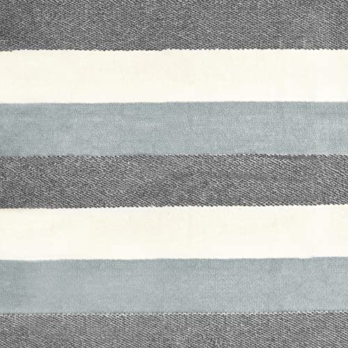 Velosso 3 Pack 100% Cotton Striped Multi Supreme Cotton Towels Hand Bath Towel, Quick-Dry, Soft Absorbent, Striped Design Hotel Spa, Fade Resistant (Grey, Hand Towels) - Cosy Home Interiors Velosso 3 Pack 100% Cotton Striped Multi Supreme Cotton Towels Hand Bath Towel, Quick-Dry, Soft Absorbent, Striped Design Hotel Spa, Fade Resistant (Grey, Hand Towels) - Image 3