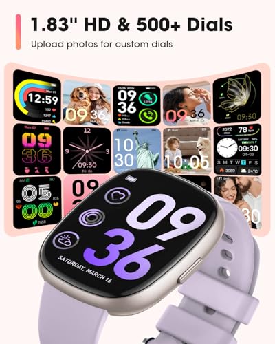 Image of Sanorum Smart Watches for Men Women Fitness: Fitness Tracker with Blutooth Call 24H Heart Rate Sleep Monitor 5ATM Waterproof 120+ Sport Mode Smartwatch Compatible with iPhone Android Phones