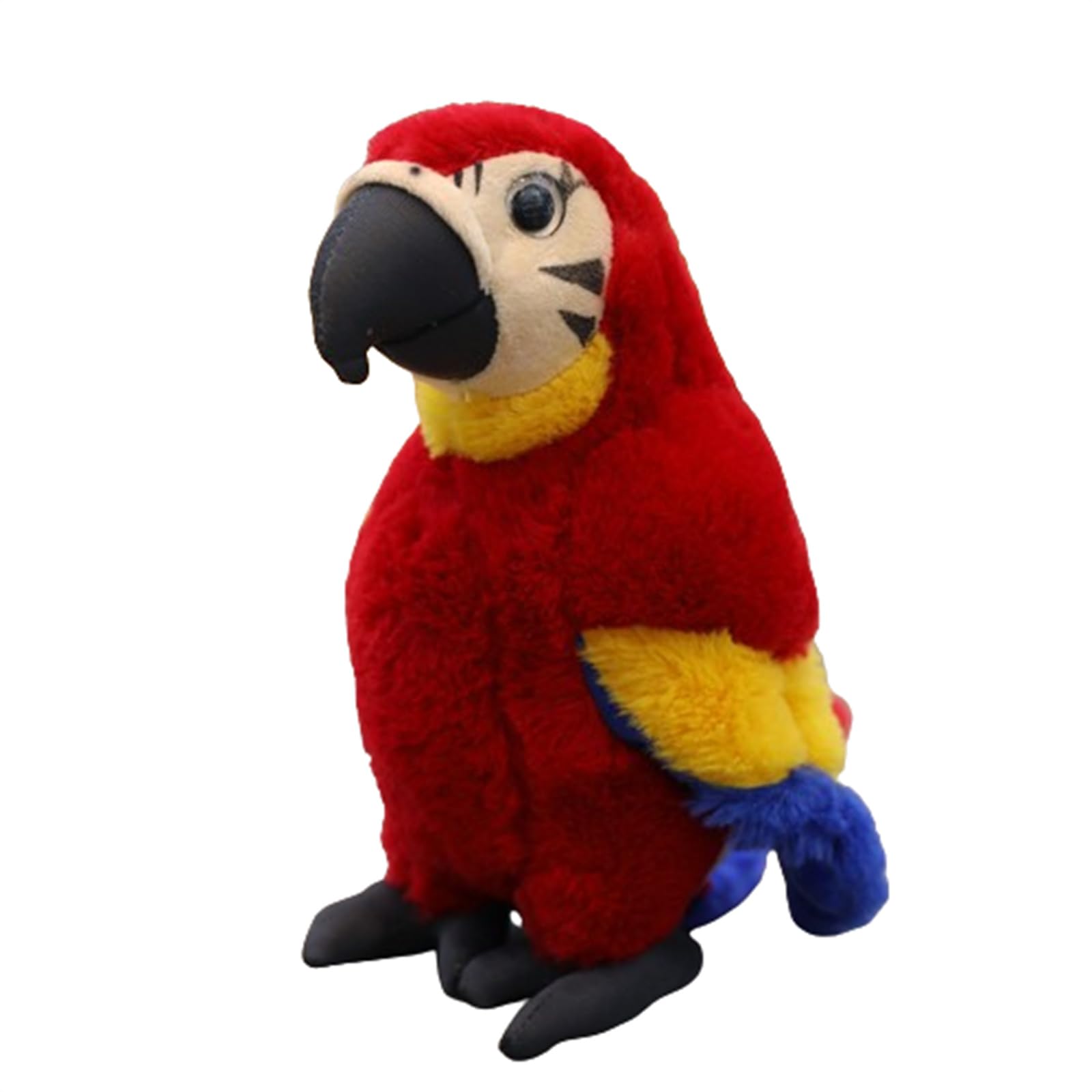 champracer Peluche a forma di pappagallo per bambini, morbido peluche per bambini, lunghezza 30 cm, blu, giallo, pappagallo, parrot, peluche per bambini, ragazze, ragazzi (30 cm, rosso)