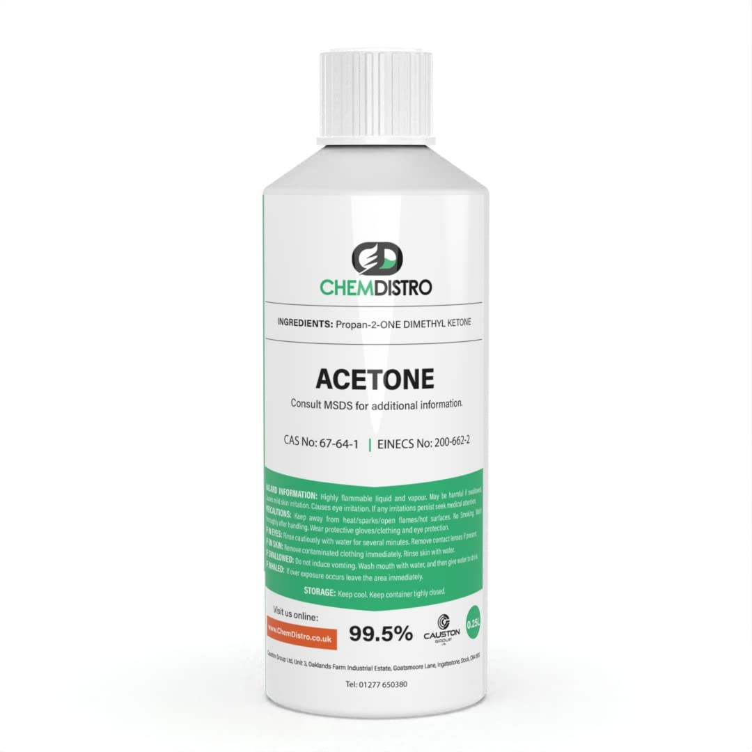 Buy Acetone Pure High Strength 99.5 Nail Varnish Remover 250ml UV