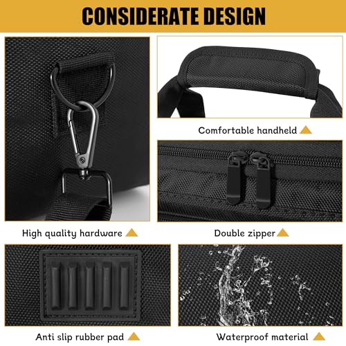 Image of Padded Mixer Carry Bag Fits Behringer X-AIR Series Mixers（ XR12，XR16，XR18）, L 14.6 inch x W 7.5 inch x H 6.7 inch Black