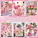 MACIOZE 600 Pcs Pink Pipe Cleaners Craft for Flowers, Pastel Chenille Stems for DIY Art Projects Creative Gift(6 Colors), Bulk Fuzzy Pipe Cleaner Flower Kit, Ideals for Party Decor (Pink Flower)