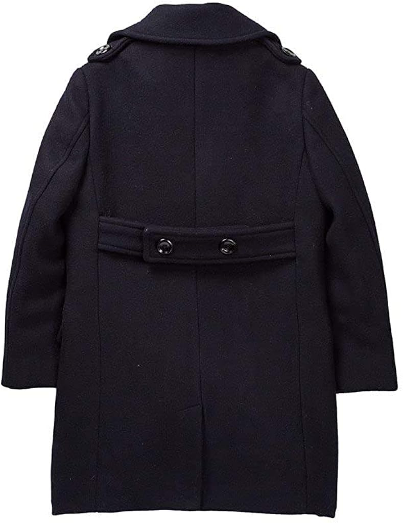 Isaac Mizrahi Boy’s Single Breasted Wool Overcoat with Epaulets - Colors: Clothing, Shoes & Jewelry