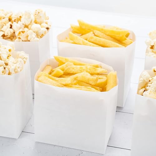 Miniatura 4 de Restaurantware Bag Tek - Bolsas de papel de 3.9 x 2.3 x 3.8 pulgadas para aperitivos, 100 bolsas de papel pequeñas para alimentos, desechables y