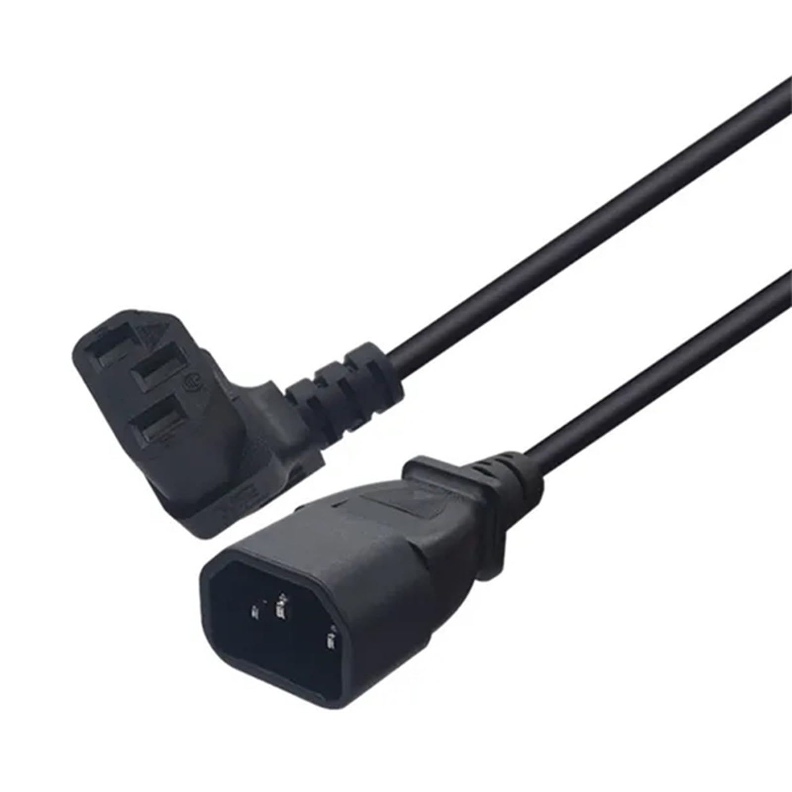 Amazon.co.jp: 0.6 メートル IEC320 C14 に C13 上向きに曲げる電源
