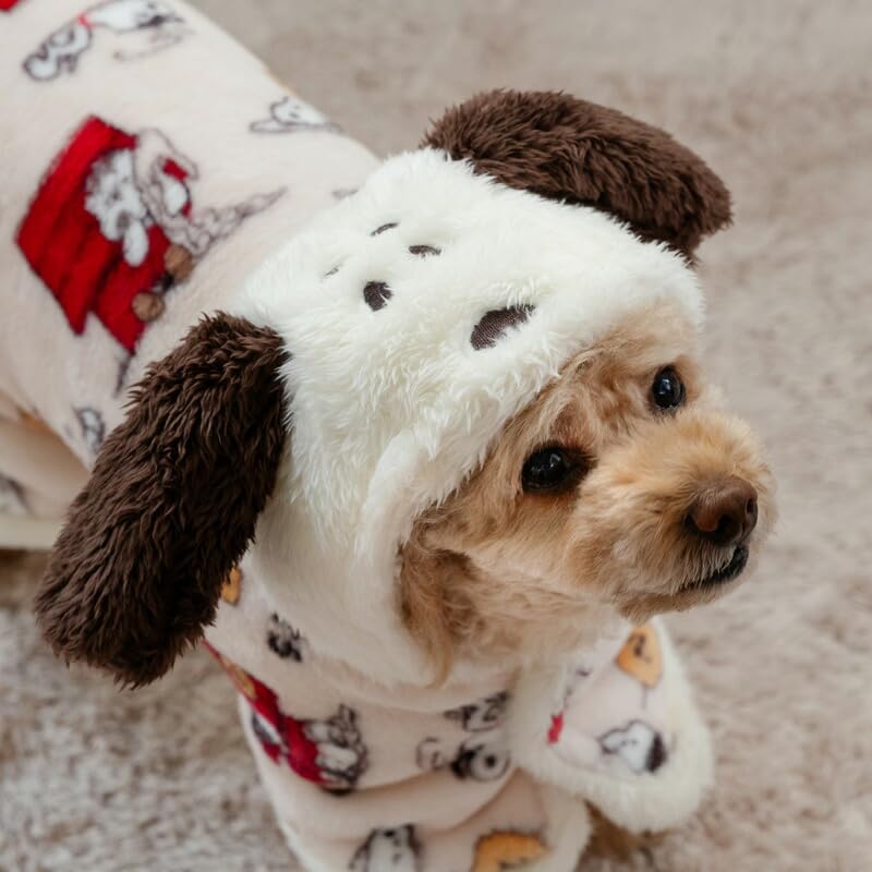 Amazon | ペットパラダイス 犬 服 秋 うたたね 着る毛布 スヌーピー