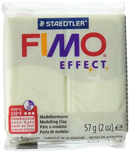STAEDTLER Fimo Soft Polymer Clay 2 Ounces-8020-04 Nightglow