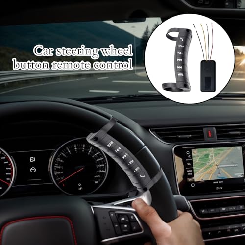 Botón multimedia inalámbrico para evitar distracciones al volante con control manos libres 3