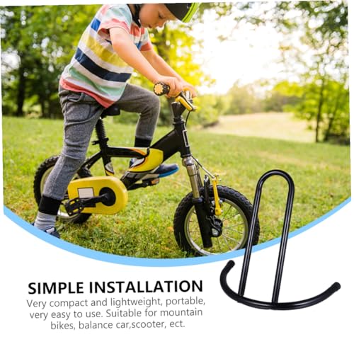 Support de vélo portable en fer robuste, le stand de parking stable durable - 6