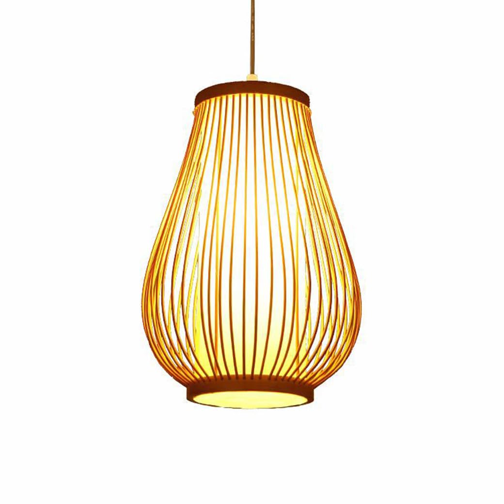 Lampe suspendue couloir style chinois pour une entrée chaleureuse