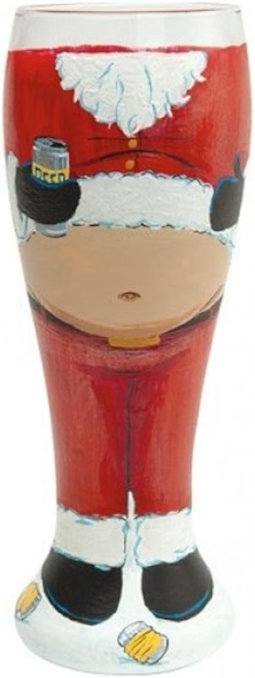Santa Barbara Design Studio PIL-5521S Lolita Gotta Love Beer Pilsner Glass, Santa's Beer Belly